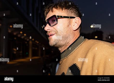 Damon Albarn seen at Versace fashion show on the third day of 